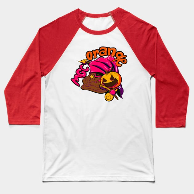 magic orange by PAUSE BREAK Baseball T-Shirt by dilyanesa